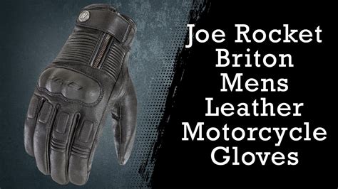 Joe Rocket Briton Mens Leather Motorcycle Gloves